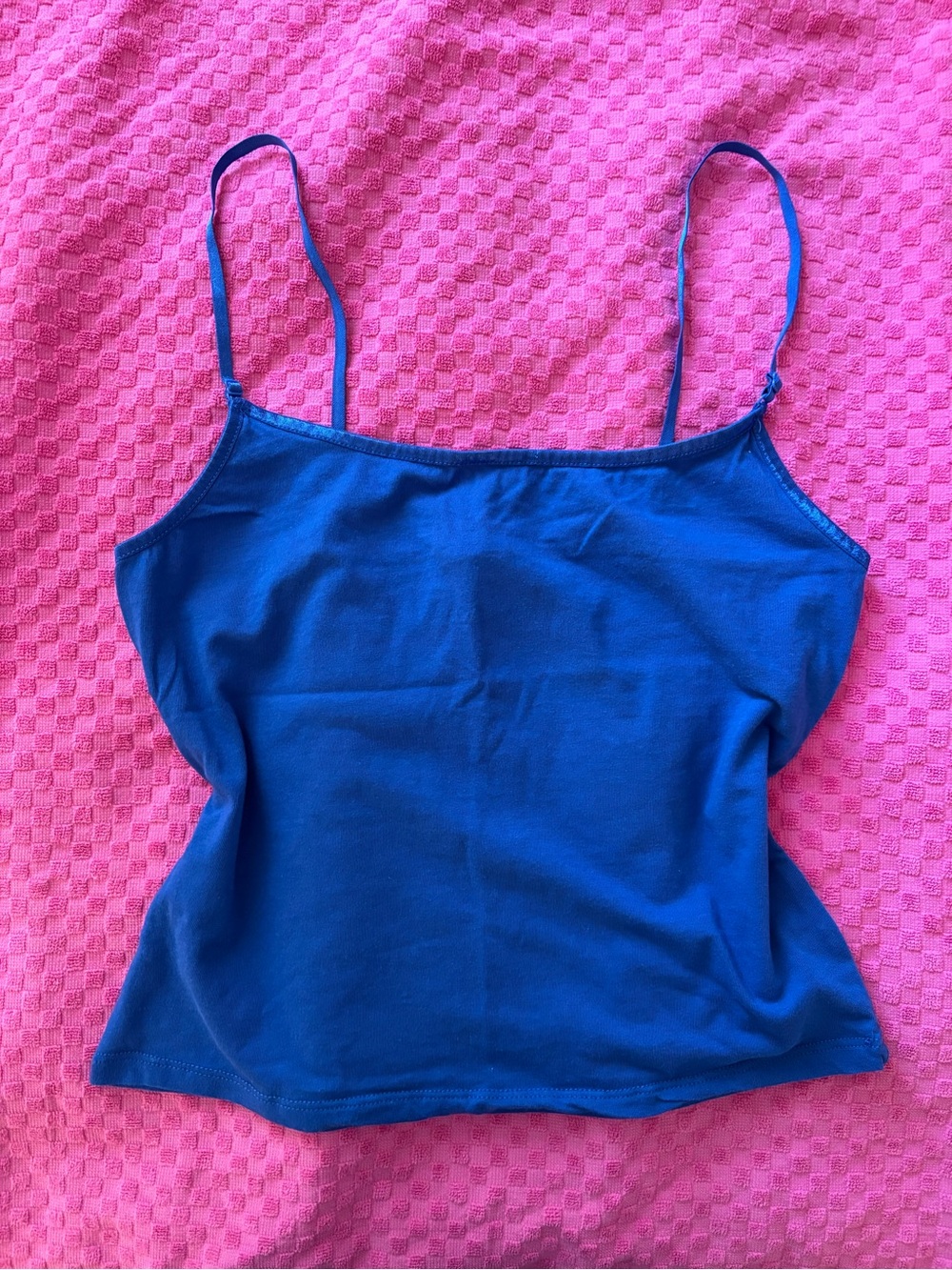 Blue Women's Spaghetti Strap Cami Top